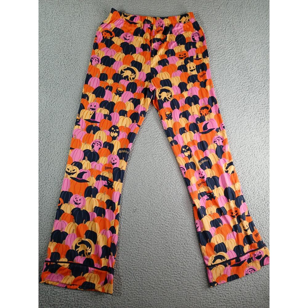 Beauty Sleep Social Pajamas Women XS 2 Piece Halloween Pumpkin Soft Stretch - Picture 12 of 14